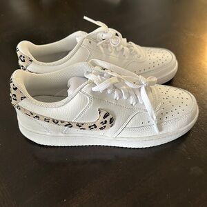 Brand New Nike Women's Court Vision Low White/Desert Sand-Black size 8 no box